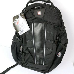 Swiss Gear Backpack Black TSA ScanSmart Holds 15 i
